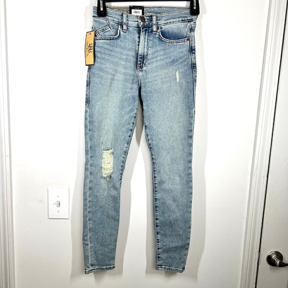 Rock & Republic Women's High Roller High Rise Skinny Jean Size 4 Blue Stretch - Picture 2 of 13